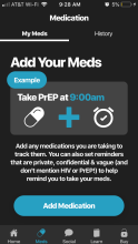 Add your meds screenshot